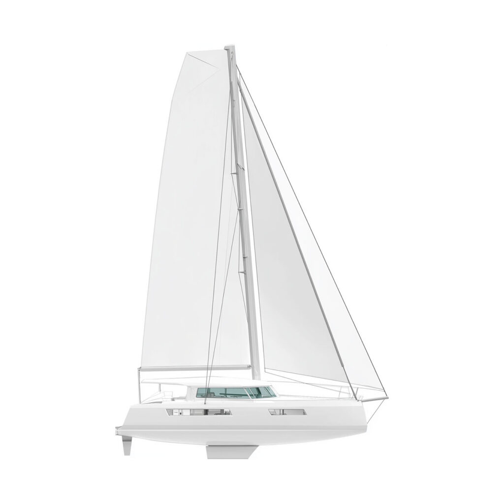 Nautitech 48 Open sail plan